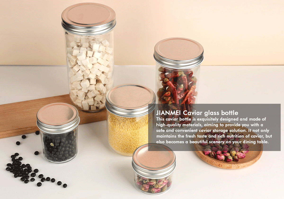 JM038 JIANMEI Sealed Glass Jar Borosilicate Glassware Factory