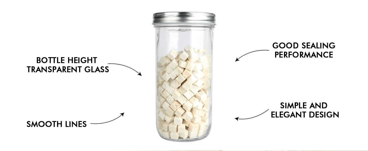 JM038 JIANMEI Sealed Glass Jar Borosilicate Glassware Factory