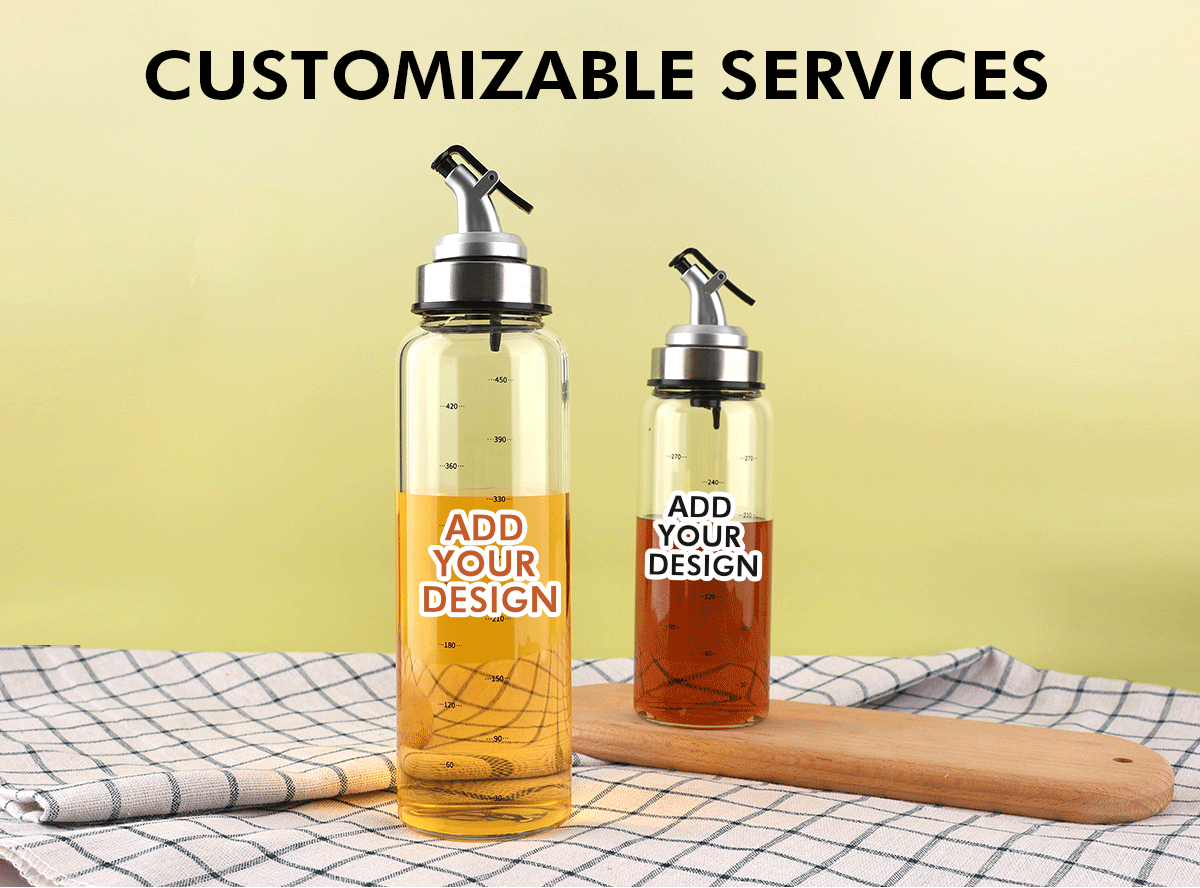 JM042 Wholesale Borosilicate Olive Oil Bottle Factory For Kitchen