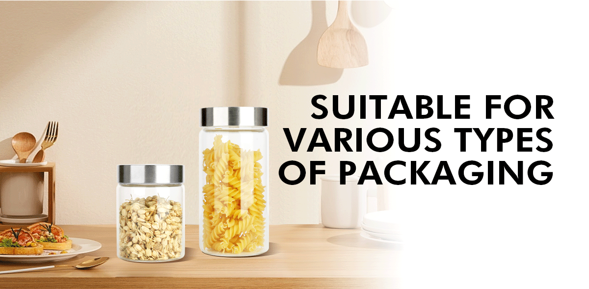 JM043 Custom Glassware Borosilicate Glass Jar With Lid Manufacturers