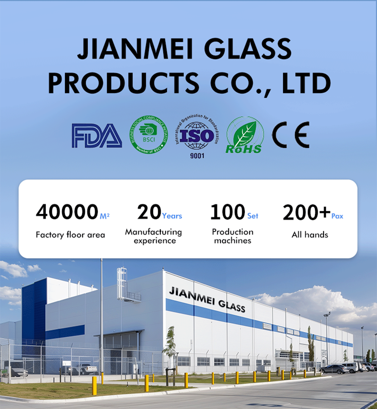 JM047 Borosilicate Drinking Water Bottle Factory