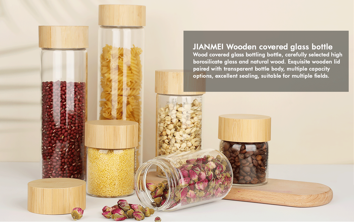 JM049 Wholesale Borosilicate Glass Jar Custom Food Storage Jars Supplier